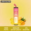 Lana Blend  Mango Ice Cream  9000 Puffs  Disposable Vape