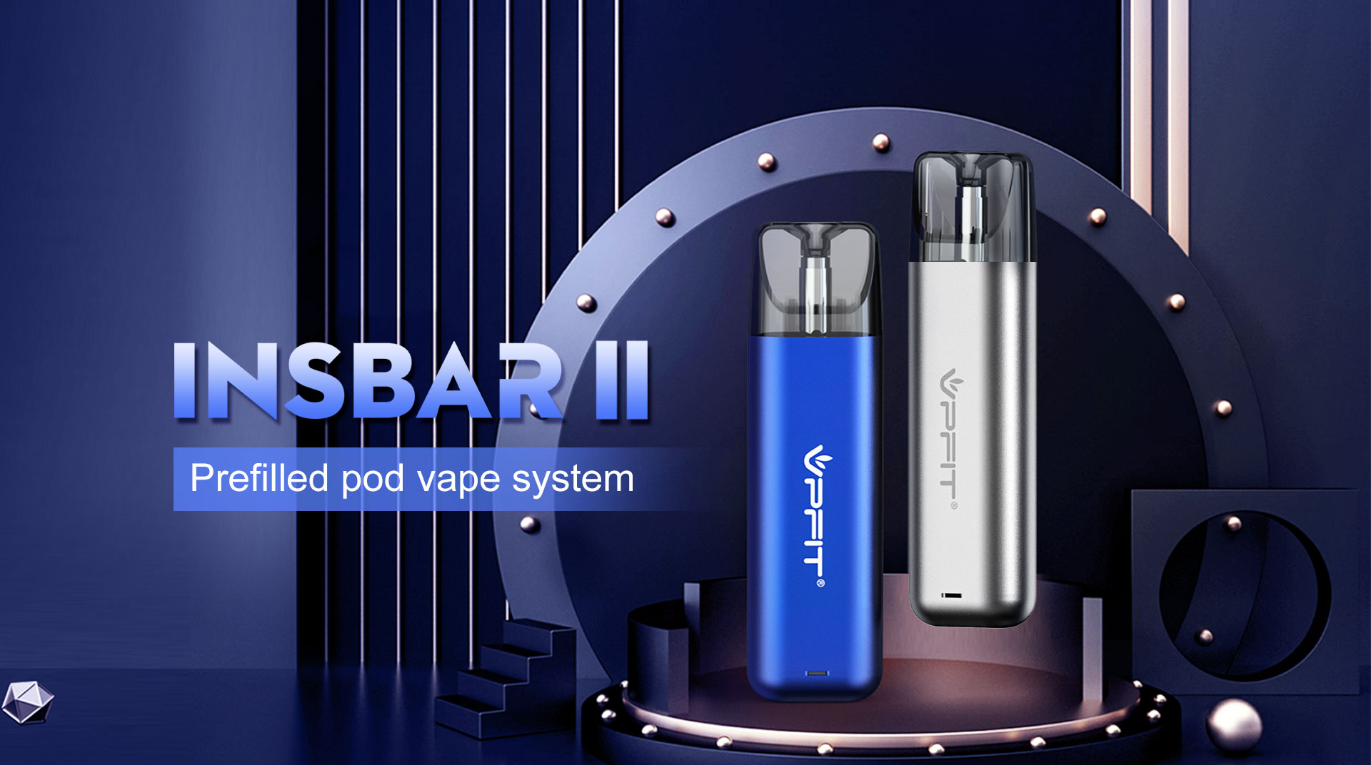 VPFIT Brand Vape Insbar-II New 600 Puffs Rechargeable Disposable Pod Kit Vape